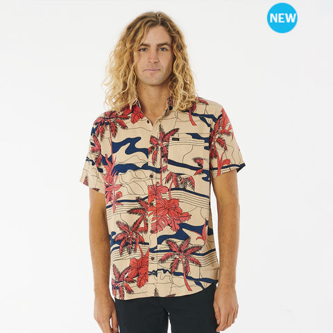 Camisa manga corta RIP CURL Barrel Killa - Bone