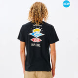 RIP CURL Wetsuit Icon Tee - Vintage Yellow