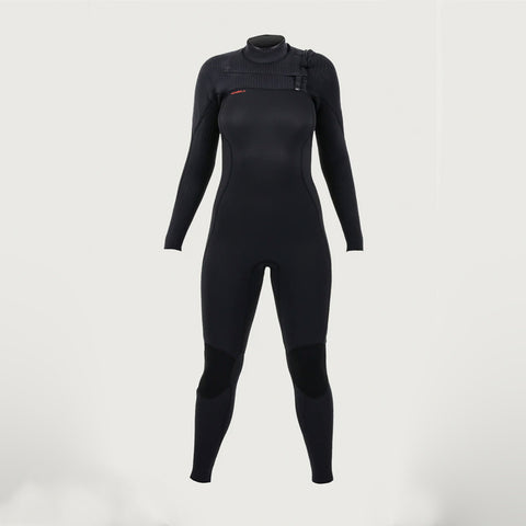 Neopreno O'NEILL Women Hyperfreak 4/3+ Black/Black. Chest Zip.