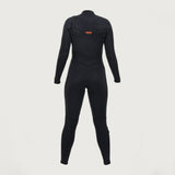 Neopreno O'NEILL Women Hyperfreak 4/3+ Black/Black. Chest Zip.