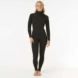 Traje Neopreno RIP CURL Women Dawn Patrol 4/3 Chest Zip Black (2025)