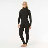 Traje Neopreno RIP CURL Women Dawn Patrol 4/3 Chest Zip Black (2025)