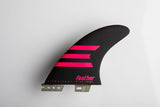 Quillas Feather Fins Ultralight Epoxy Feather Fins Black Talla M