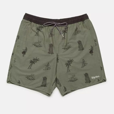 Bañador RHYTHM Duke Beach Short - Olive