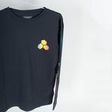 Camiseta CHANNEL ISLANDS TEE RAIL SLEEVE - True Black