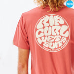 Camiseta RIP CURL Wettie Essential White -  Dusty Mushroom
