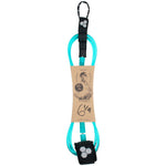 Leash CHANNEL ISLANDS 6' Dane Reynolds Signature Standard Leash Turquoise