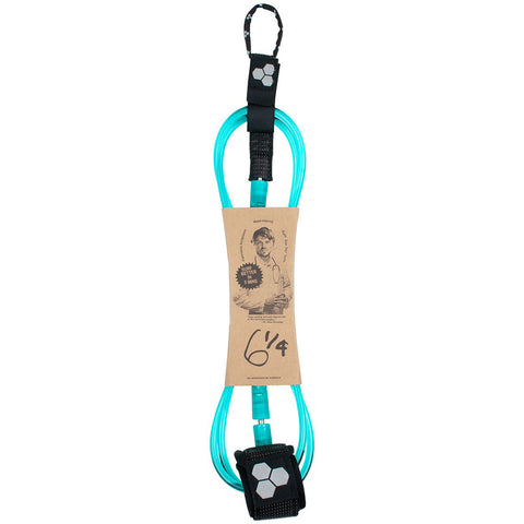 Leash CHANNEL ISLANDS 6' Dane Reynolds Signature Standard Leash Turquoise