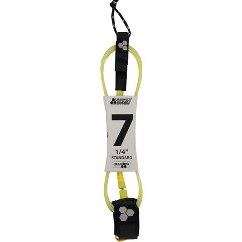 Leash CHANNEL ISLANDS 7' Standard Leash - Yellow
