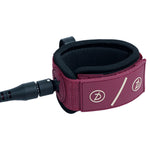 Leash DEFLOW COMP 6" 6MM LEASH BURGUNDY