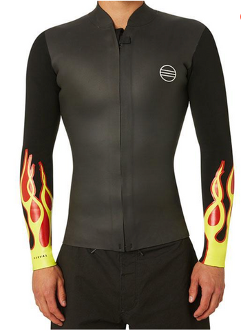 Neopreno chaquetilla NARVAL Untitled Flame Front Zip Vest 2mm