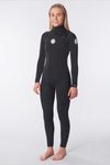 Traje Neopreno RIP CURL Women Dawn Patrol 4/3 Chest Zip Black