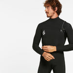 Neopreno VOLCOM MODULATOR 4/3MM CHEST ZIP WETSUIT - BLACK