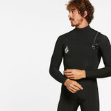 Neopreno VOLCOM MODULATOR 4/3MM CHEST ZIP WETSUIT - BLACK