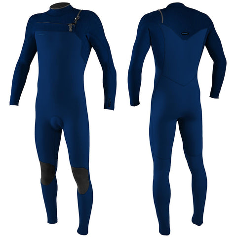 Neopreno O'NEILL Hyperfreak 4/3+ Navy/Navy. Chest Zip.