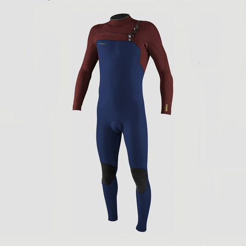 Neopreno O'NEILL Hyperfreak 4/3+ Chest Zip. Navy/Bloodshot