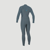 Neopreno O'NEILL Women Hyperfreak 4/3 + Dusty Blue. Chest Zip.