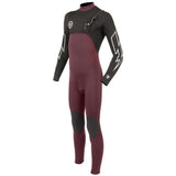 Neopreno VISSLA 7 Seas Boys 3-2 Bolt Full Chest Zip - Wine