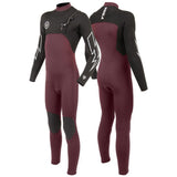 Neopreno VISSLA 7 Seas Boys 3-2 Bolt Full Chest Zip - Wine