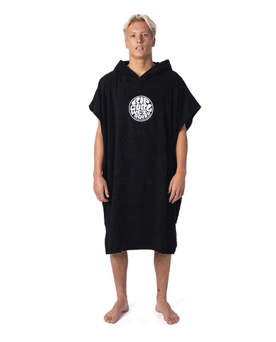 Poncho RIP CURL Icons Hooded Towel - Black