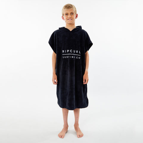 Poncho RIP CURL Hooded Towel Boy - Black