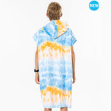 Poncho RIP CURL Printed Hooded Boy - Blue/White