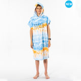 Poncho RIP CURL Printed Hooded Boy - Blue/White