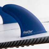 Quillas FEATHER FINS ULTRALIGHT HEXA CORE BLUE. SINGLE TAB