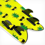 Tabla de Surf CATCH SURF WAVE BANDIT RETRO FISH 5'8 QUAD WHITE · BEN GRAVY (Softboard)
