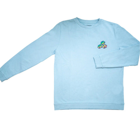 Sudadera CHANNEL ISLANDS SPLATTER FLAG MEN'S CREW SWEATER Ocean Blue