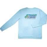 Sudadera CHANNEL ISLANDS SPLATTER FLAG MEN'S CREW SWEATER Ocean Blue