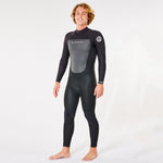 Traje Neopreno RIP CURL Omega 3/2 Back Zip - Black